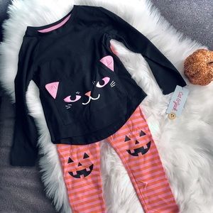 Cat & Jack Halloween Set. Leggings and Top.